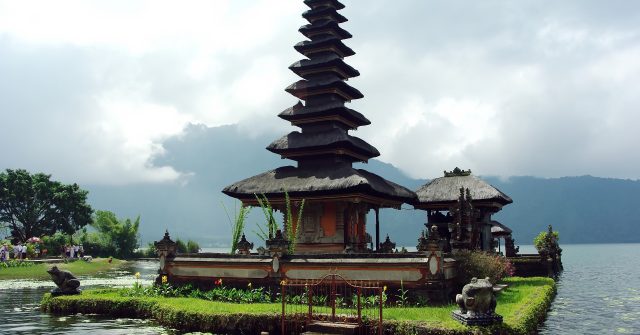 Der Puru Ulun Danu Bratan-Tempel auf Bali, Indonesien