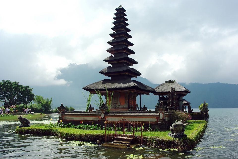 Der Puru Ulun Danu Bratan-Tempel auf Bali, Indonesien