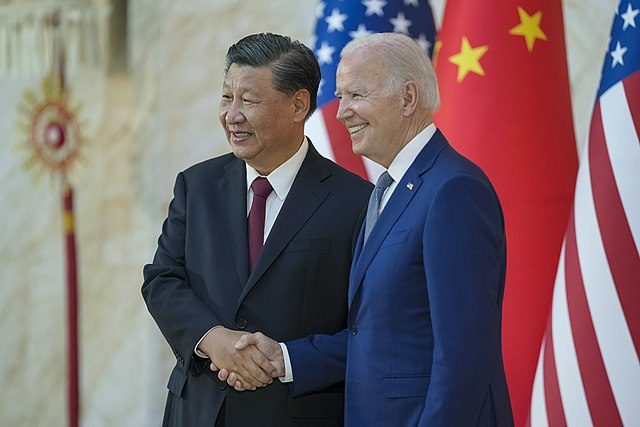 Präsident Biden mit Präsident Xi vor dem G20 Gipfel 2022 in Bali