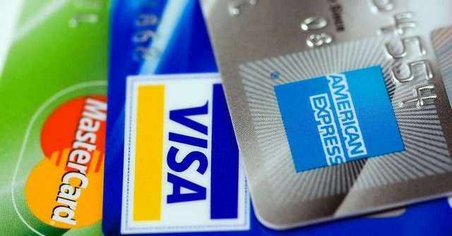 American Express, Visa und MasterCard Kreditkarten