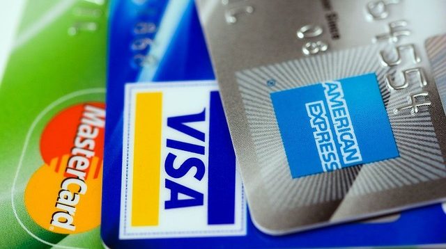 American Express, Visa und MasterCard Kreditkarten