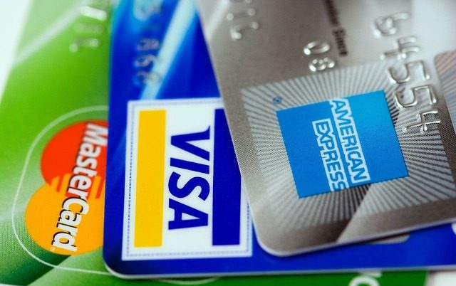 American Express, Visa und MasterCard Kreditkarten