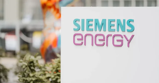 Der Siemens Energy Schriftzug