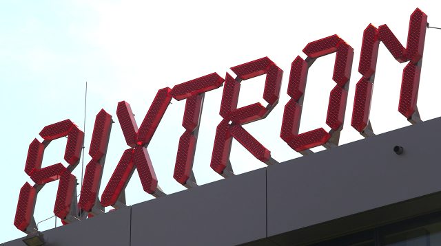 Logo der Aixtron SE in Herzogenrath, Deutschland