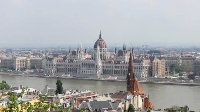 Der Blick auf Budapest, Ungarn