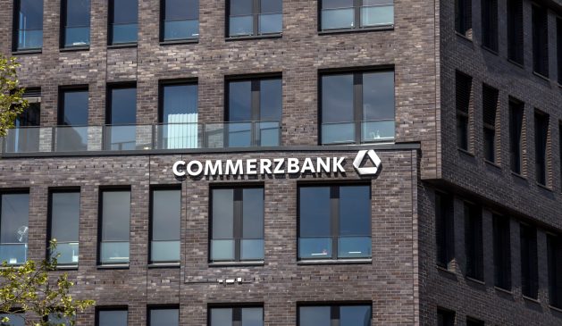 Commerzbank Logo in Hamburg