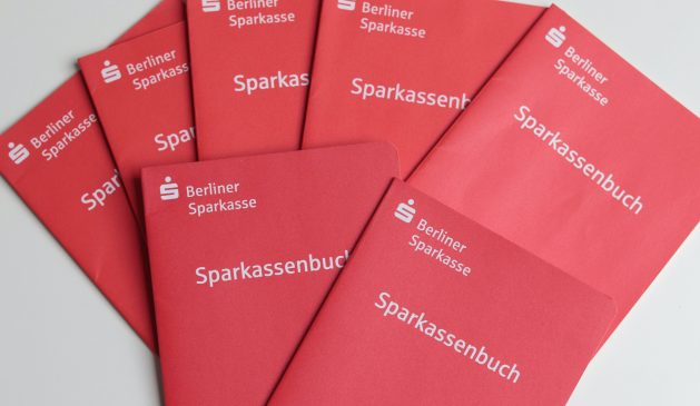 Sparkassenbücher der Berliner Sparkasse