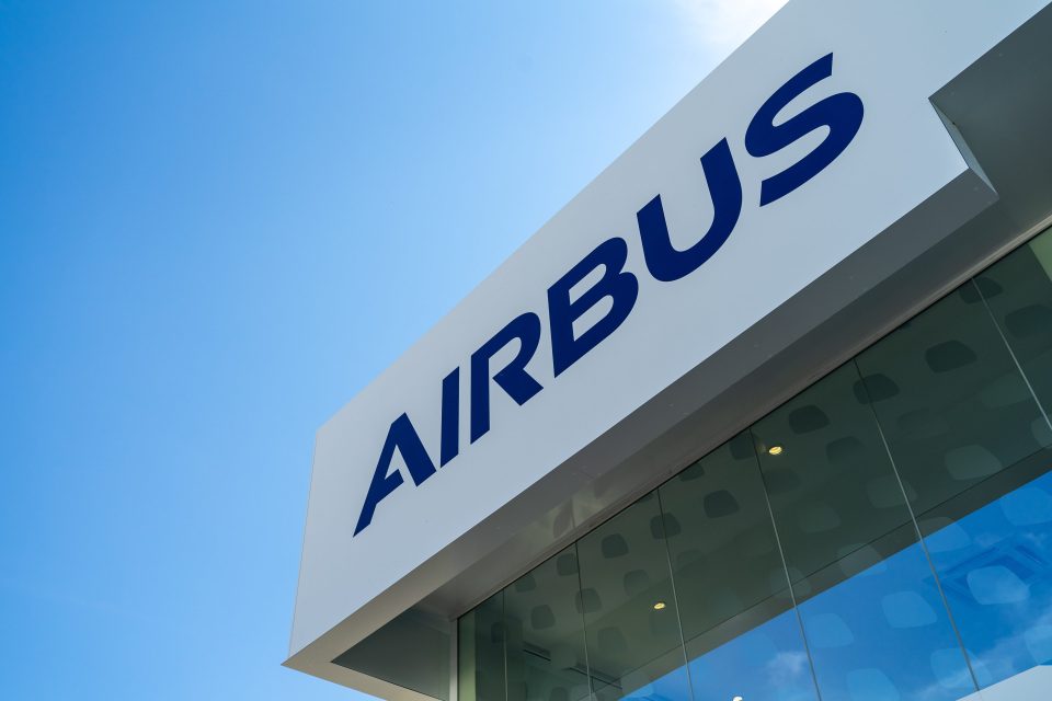 Das Büro der Airbus Group bei einer Ausstellung der ILA Berlin Air Show 2018