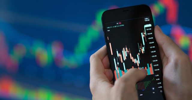 Aktienkurs in einer Neobroker-App