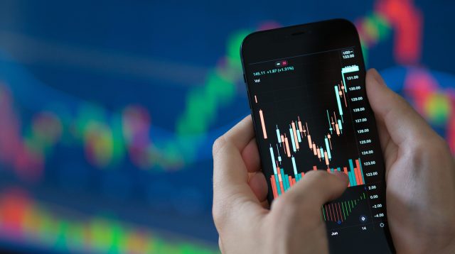 Aktienkurs in einer Neobroker-App