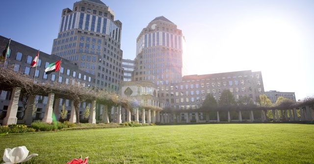 Blick von außen auf das Procter and Gamble Global Headquarter in Cincinnati, Ohio, USA