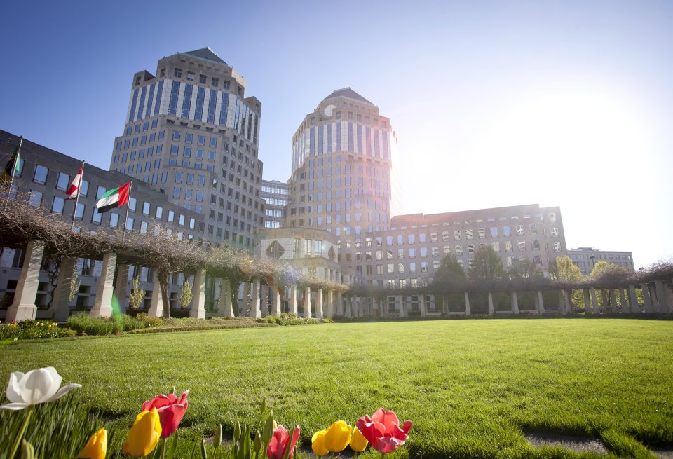 Blick von außen auf das Procter and Gamble Global Headquarter in Cincinnati, Ohio, USA