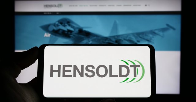 Hensoldt Logo auf einem Smartphone