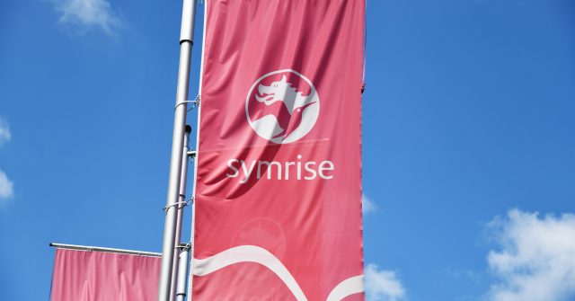 Symrise Flagge in Holzminden, Deutschland