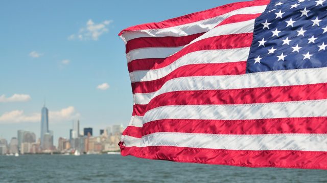 USA Flagge in New York