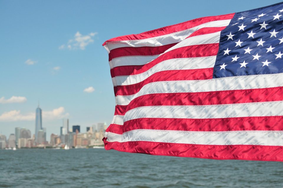 USA Flagge in New York