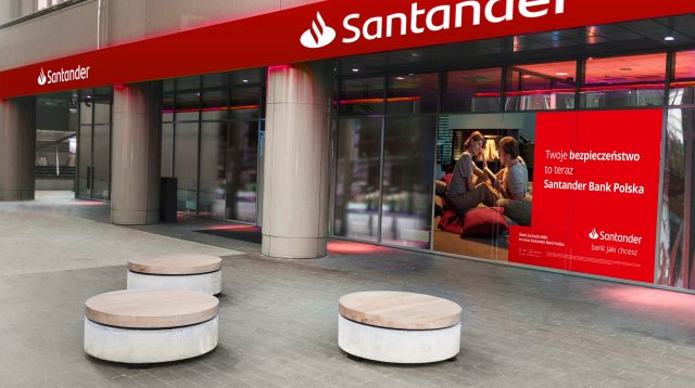 Filiale der Santander Bank in Polen