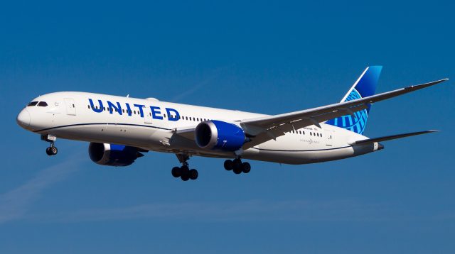 Die Boeing 787-9 Dreamliner von United Airlines