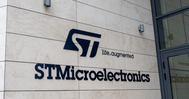 Das Logo von STMicroelectronics