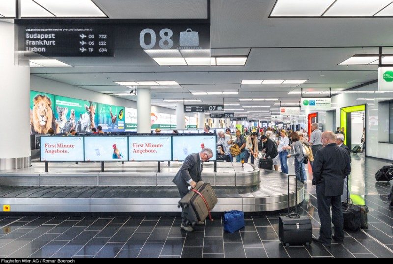 Mächtig was los ist am Flughafen Wien