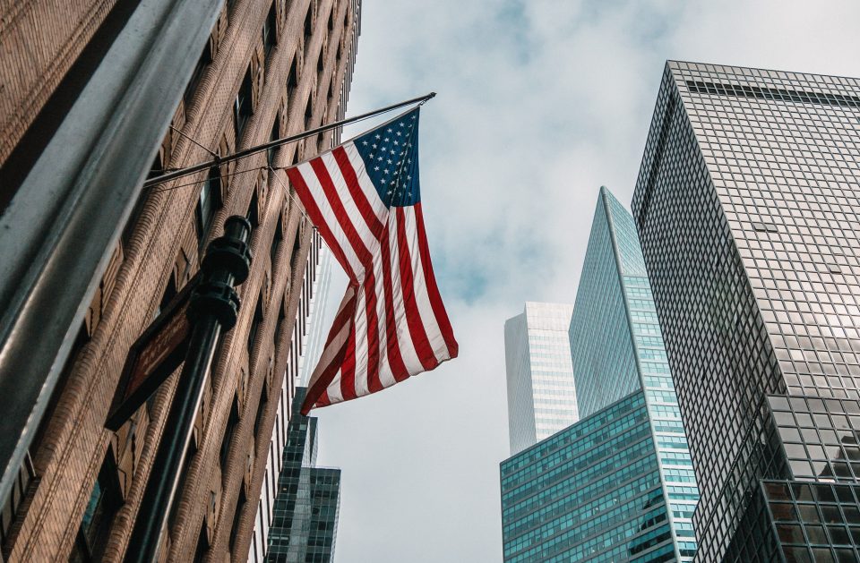 USA Flagge in Manhattan