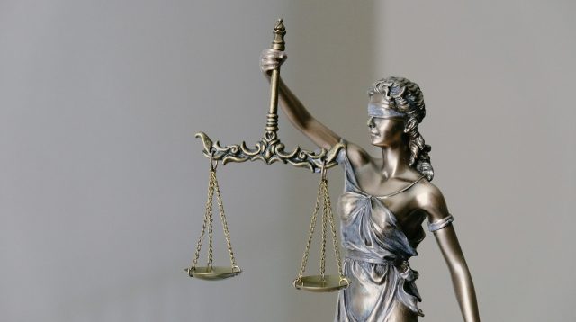 Justitia, römische Göttin der Gerechtigkeit.