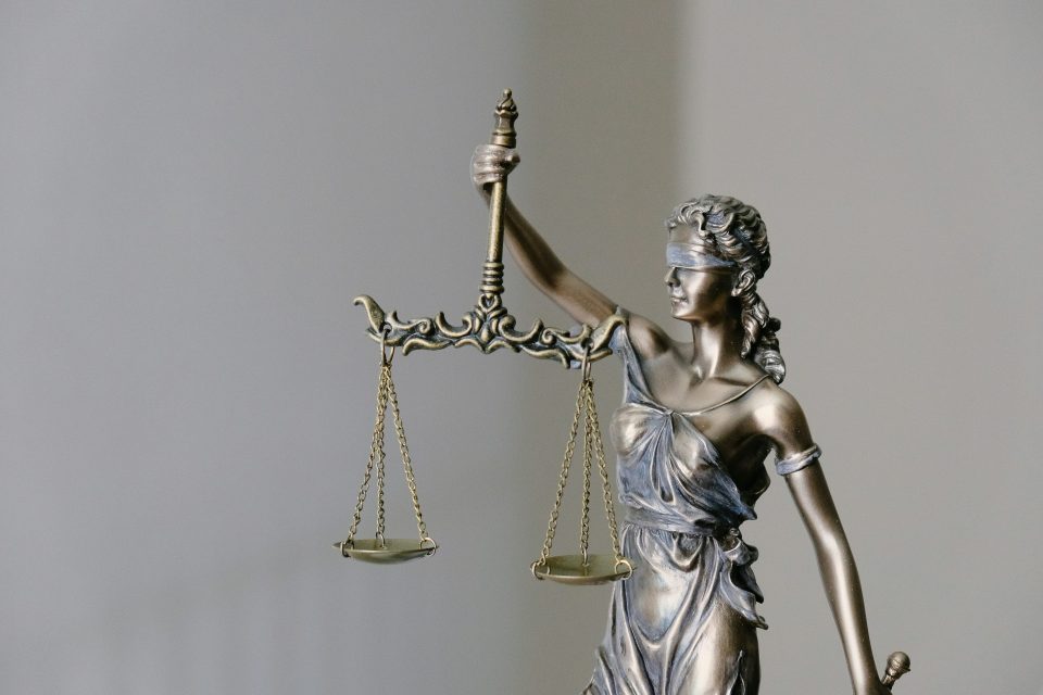 Justitia, römische Göttin der Gerechtigkeit.