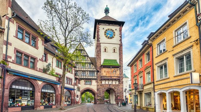 Das Schwabentor in Freiburg, Deutschland