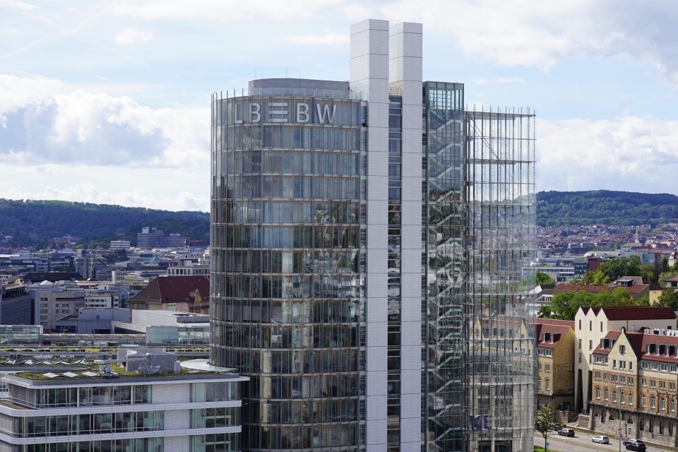 Hochhaus des Landesbank Baden-Württemberg (LBBW) in Stuttgart, Deutschland