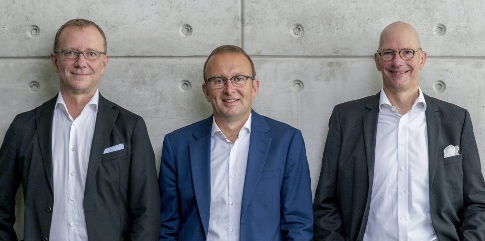 V.l.n.r.: Ulf Grimmke, Carsten Rogge-Strang, Dr. Jens T. Thau