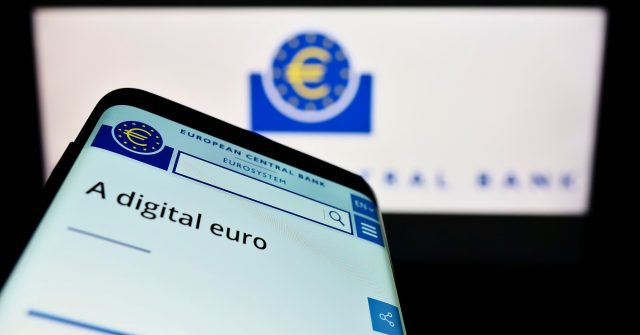 Website der EZB für den digitalen Euro