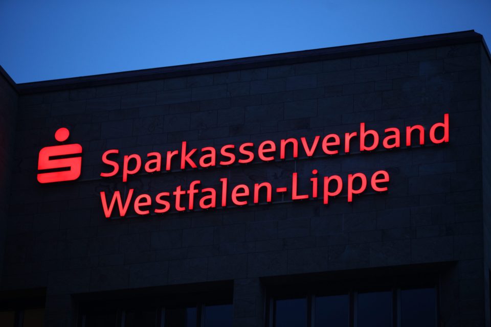 Schriftzug des Sparkassenverbandes Westfalen-Lippe