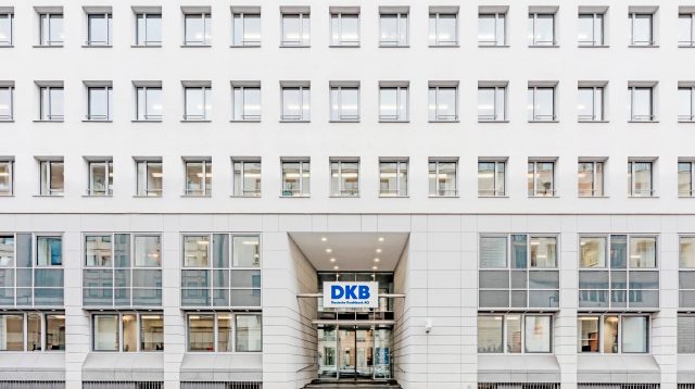 Die DKB-Zentrale in Berlin, Deutschland