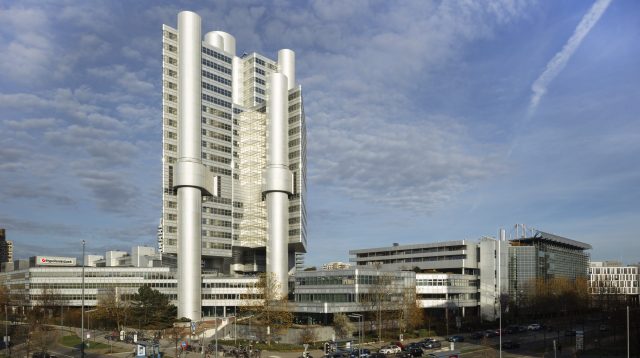 Der HVB Tower in München ist der Unternehmenssitz der UniCredit Bank mit Handelsbereich und Rechenzentrum