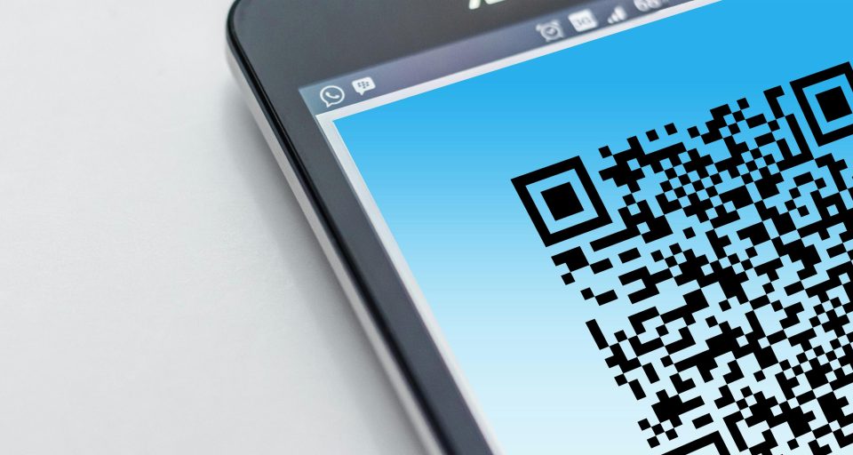 QR-Code-Abbildung auf einem Smartphone