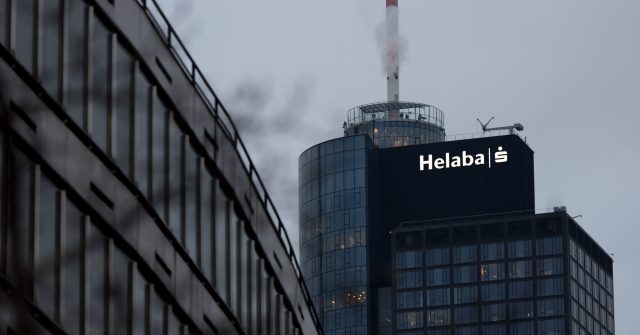 Der Bankenturm der Helaba in Frankfurt am Main, Deutschland