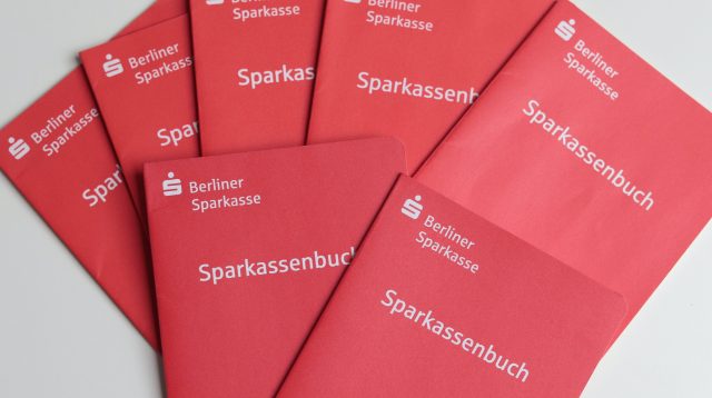 Sparkassenbücher der Berliner Sparkasse