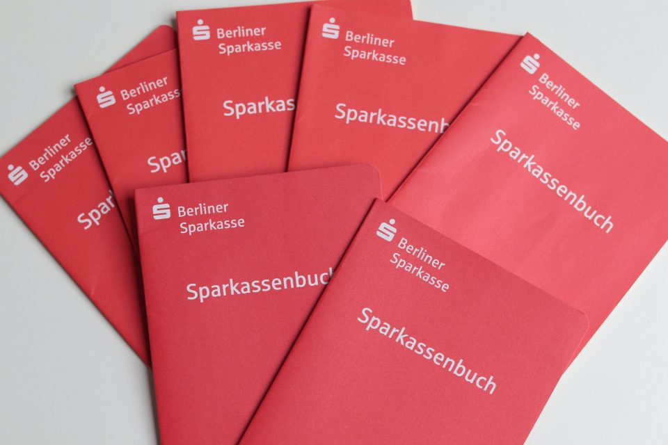 Sparkassenbücher der Berliner Sparkasse