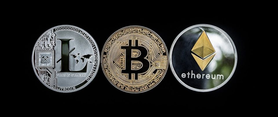 Die Kryptowährungen Litecoin, Bitcoin und Ethereum