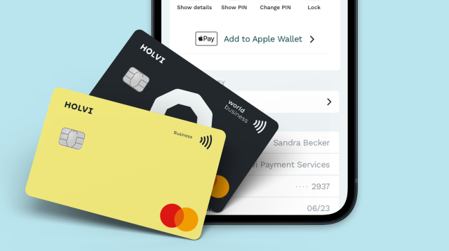 Fintech Holvi App mit Kreditkarte