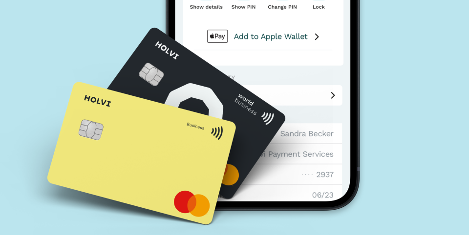 Fintech Holvi App mit Kreditkarte