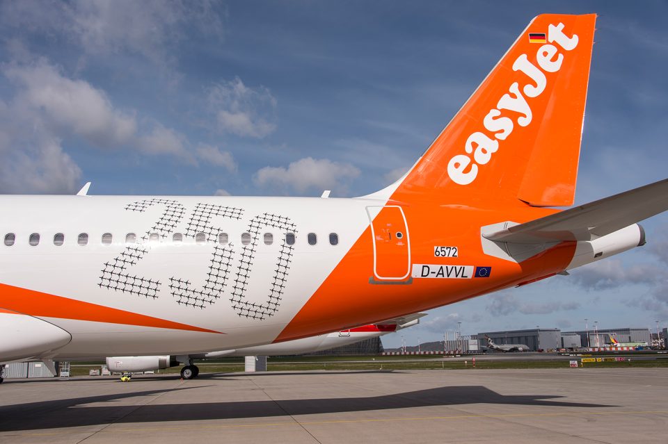 Der 250. Airbus von easyJet