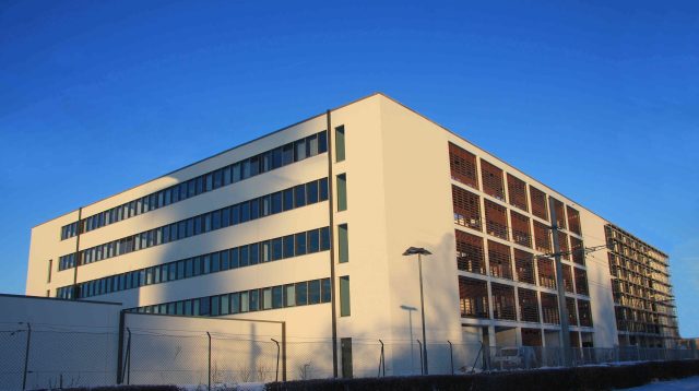 Neues Bürogebäude der Volkswagen Financial Services AG in Braunschweig. Der Neubau zählt zu den besten nachhaltigen Gebäuden Deutschlands.