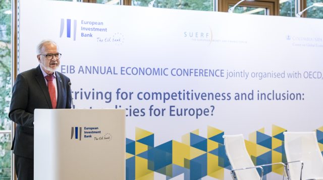 European Investment Bank-Präsident Werner Hoyer auf der Annual Economic Conference 2019