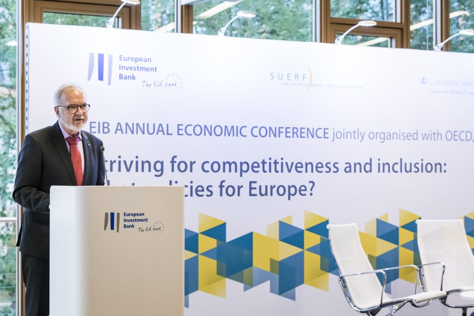 European Investment Bank-Präsident Werner Hoyer auf der Annual Economic Conference 2019